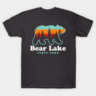 Bear Lake Utah State Park Bear Retro Sunset T-Shirt